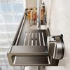 Shower Shelf Soap Tray Suction Cup Drainage Dish Holder Toiletry Storage Rack Slide Bar