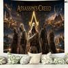 Assassin Creed Wall Tapestry Aesthetic Wall Hanging Printed Fabric Blanket Decorative Tapestries for Bedroom Living Room Home Decor
