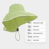 Minimalist Sunscreen Fisherman Hat With Brim Women Lightweight Breathable Portable Summer Outdoor Sunshade Mountaineering Hat