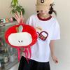 Kawaii Cartoon Fruit Plush Backpack Soft Cute Decorate Knapsack Fruit Doll Shoulder Bag  Outdoor