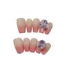 Daily Simple Short Armor Natural Smudge Gradient Nude Pink Diamond