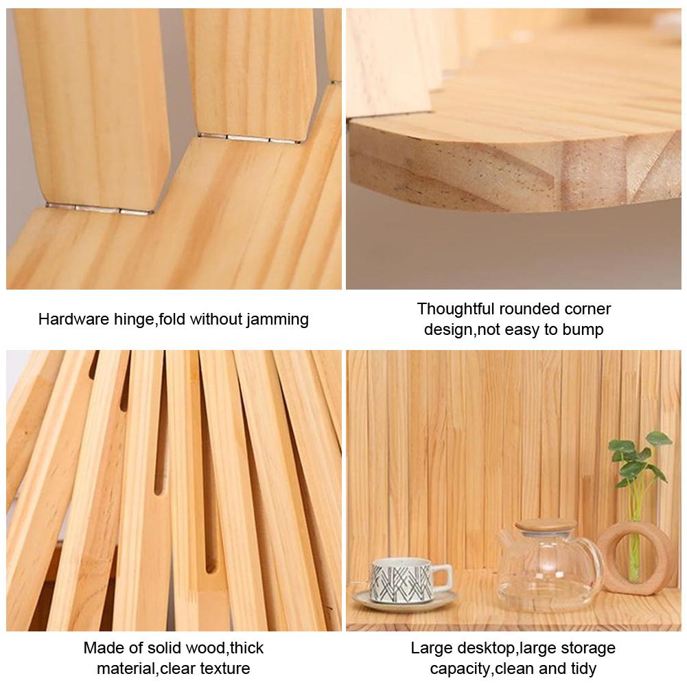 Minimalist Computer Desk Wall Mounted Solid Wood Folding Hanging Desks Creative Design Space Saving Office Foldable Wall Table