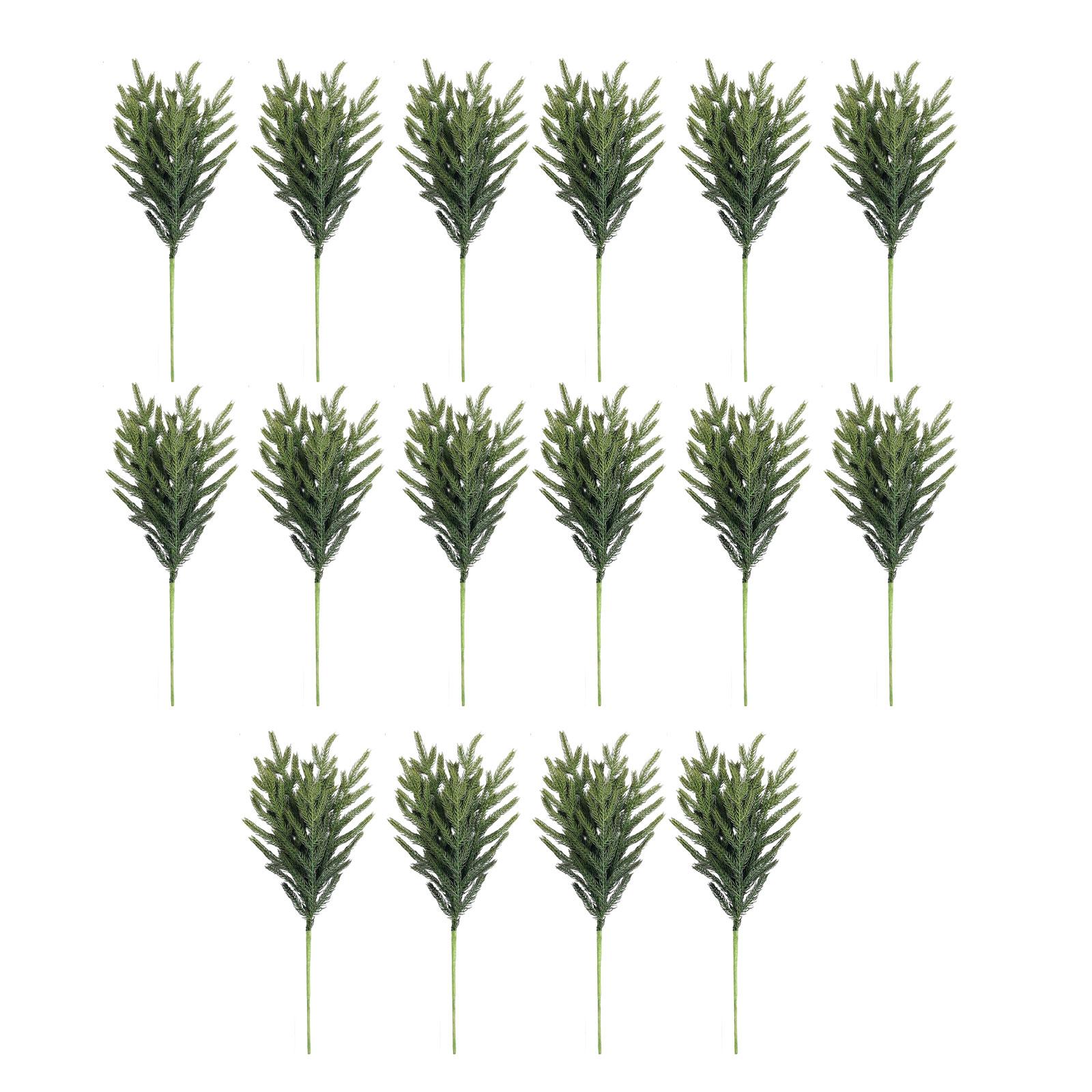 

Artificial Simulation Green Plants Christmas Norkford Needles Christmas Fake Plants Decoration Leaf Tree Cuttings One Size