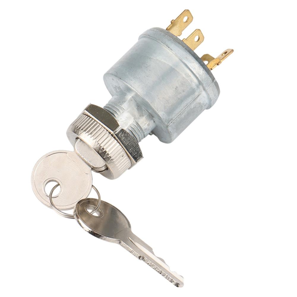 3-way 4-terminal Off-on-Lights/Accessories-on Ignition Switch For EZGO 1981-up