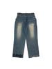 BLACKBLOND BBD Knöchel Sprühlogo Schlüsselanhänger Jeanshose (Vintage-Blau)