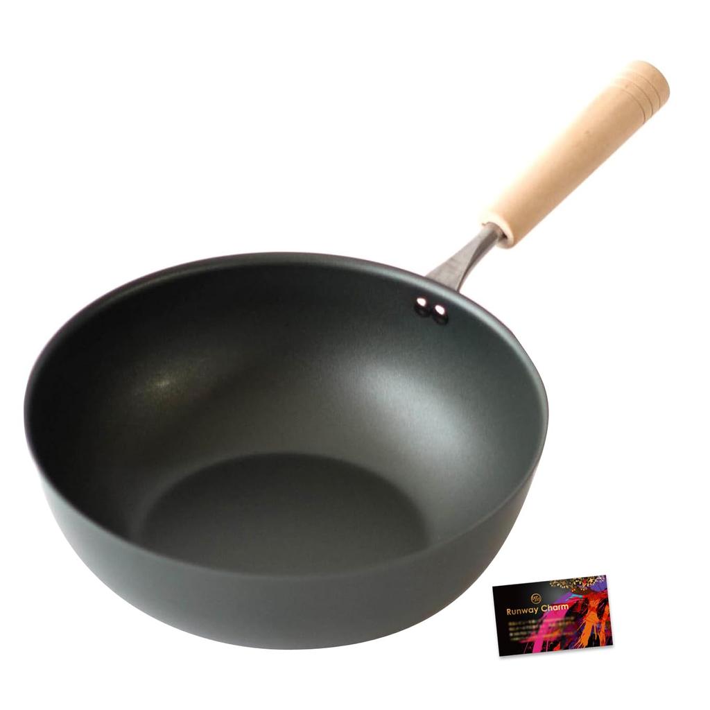 Frying Deep High Heat Frying Compatible with IH and Gas Made In with RC Sticker NEIGHBOR CLOWN Rcti1 Stir-frying Pot, Pan, 23cm, Lightweight,