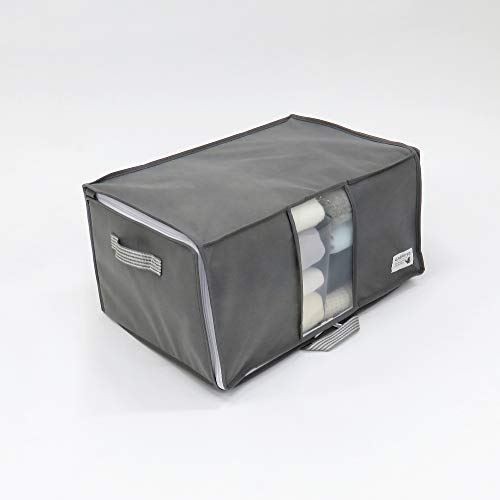 Towa Sangyo Clothing Storage Bag, Easy Access, Gabatto Storage Bag 2, Gray, Medium, Approx. 48 X 32 X 24 Cm, 84415, Set of 2