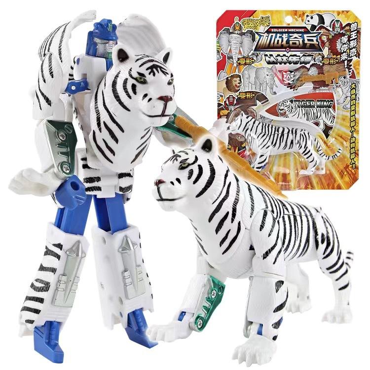 Educational Transform Animals Robot Action Figure Toy Gift for Kids Animal Figures Model Transformation Toys