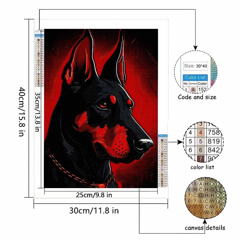New Arrival 5D DIY Full Circle Diamond Painting "Comics Hound" Embroidery Cross Stitch Home Decor Gift
