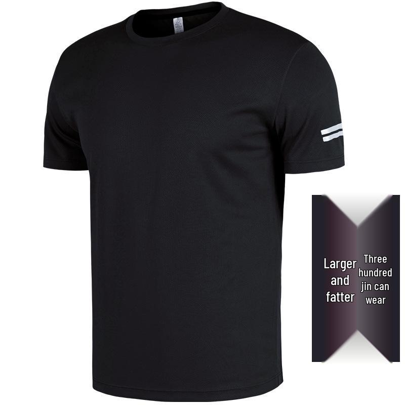 Men's Plus Size Quick-Dry T-Shirt: 5X-6X Short Sleeve Sportswear for Summer