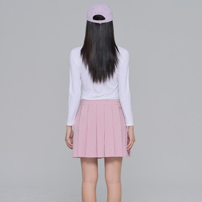 Playboo Airy Inverted Pleats Skirt W Inner Pants