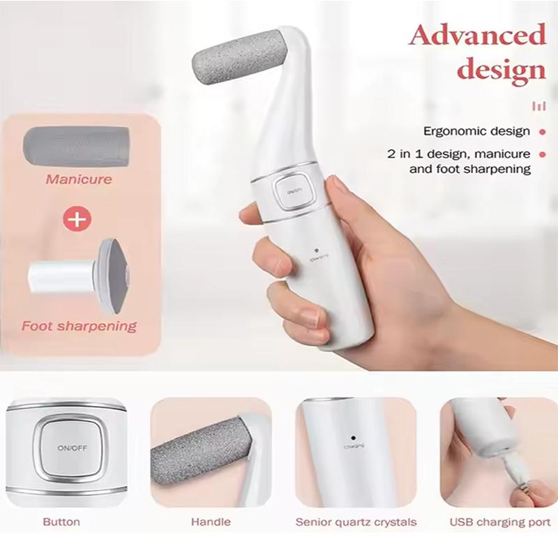 Professional Hot Selling Waterproof Rechargeable USB Charging Electric Callus Remover Electronic Foot File