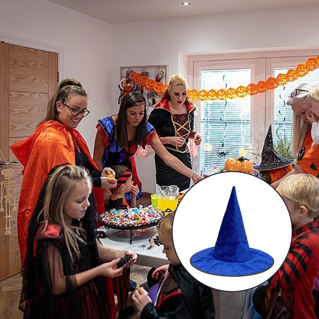1Pc Halloween Wizard Hat Funny Witch Hat Witch Caps Wizard Costume Accessories for Carnivals Masquerades Party Cosplay