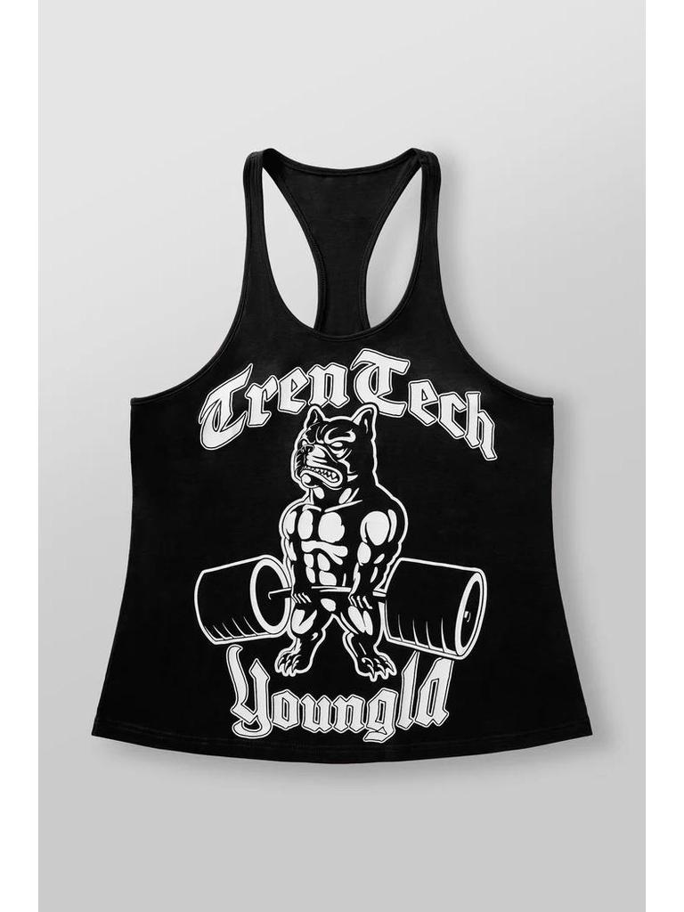 New Men's Sleeveless Cotton Sports Tank Top - Loose Fit for Running & Fitness
