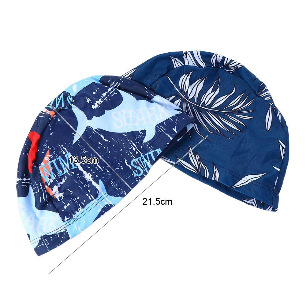 Calico Swim Cap Breathable Elastic Waterproof Quick Dry Ear Protect Sports Accessory Swimming Caps Swim Pool Hat Swimwear Hats