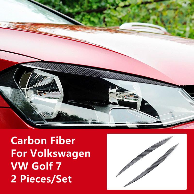 Car Front Headlights Front Rear Vehicle Modification Cover Trim Strips Stickers For Volkswagen Golf 7 MK7 Car