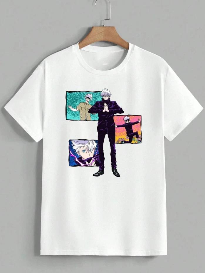 

Jujutsu Kaisen Satoru Gojo Anime Manga Fan Graphic Tee T-Shirt JJK Unisex 4XL