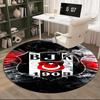 Beşiktaş Istanbul Football Club Round Rug for Livingroom,Bedroom, Palyroom, Chair Rug, Area Rug, Circle Carpet, Fan Christmas Gift