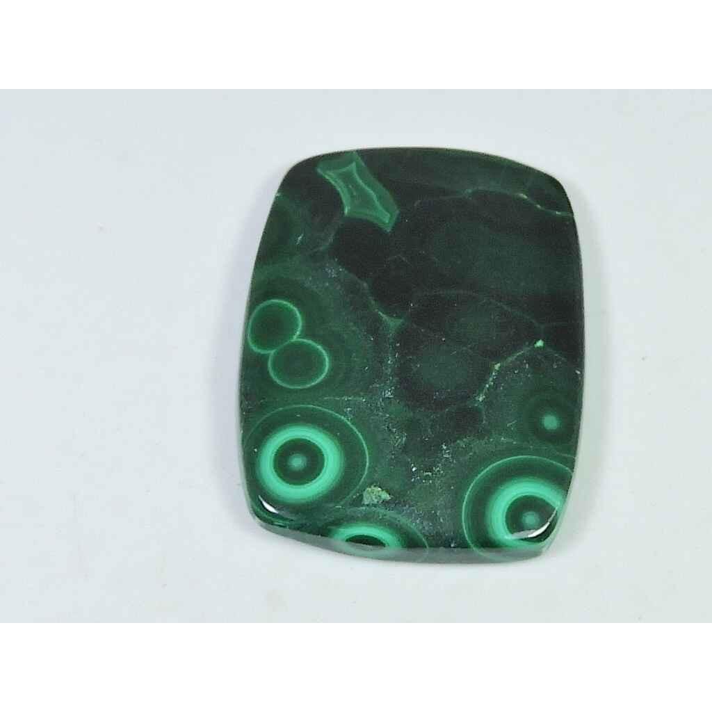 60Cts. Natural Green Malachite Octagon  Cabochon Loose Gemstone 26X36MM SK-1994