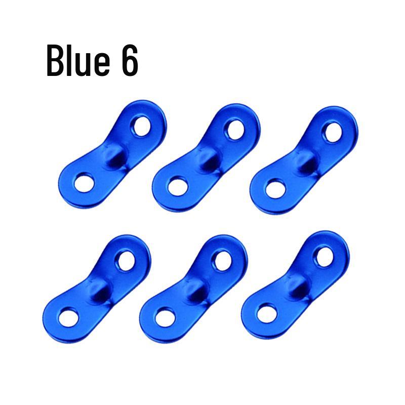 Double-Eye Fixed Outdoor Aluminum Alloy Tent and Canopy Rope Buckle