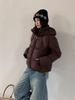 Winter 2026 Women's Short Hooded Puffer Cotton Jacket – Korean Style Loose & Warm Fashionable Coat