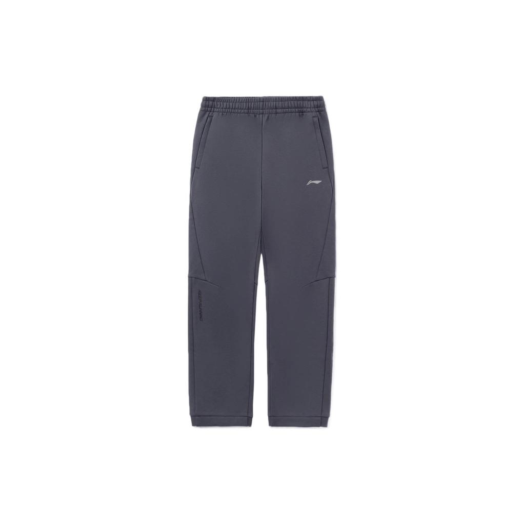 Li-Ning Fleece Lined Sports Pants Men Bottoms Gray AKLRF47-3