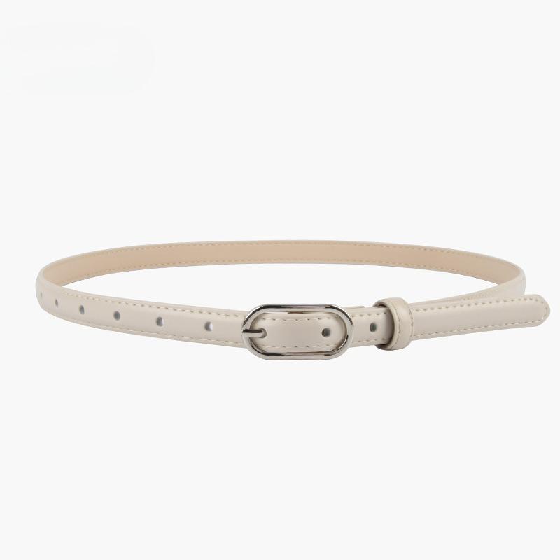 Slim Genuine Leather Women's Belt Belt Women's Style with Jeans Casual Pants Simple and Versatile Dress Decoration Summer