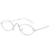 European and American small frame oval sunglasses metal marine sunglasses trendy street fashion glasses