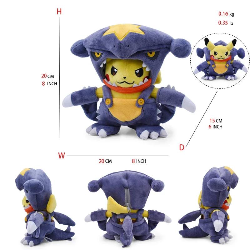Eevee Pikachu Cosplay Plush Toys Charizard Peluche Lucario Pikach Stuffed Animal Doll Plushies Cute Cartoon Gift Cartoon Dolls