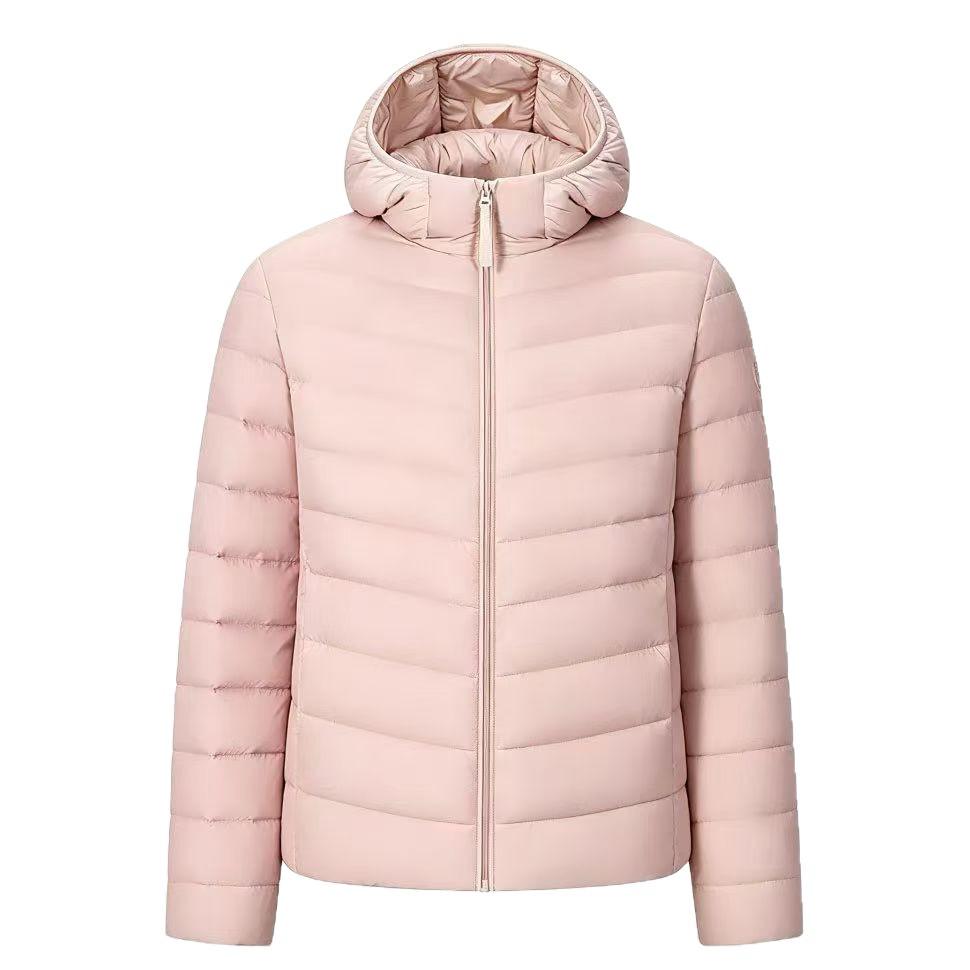 Leichte Kapuzen-Daunenjacke für Damen Herbst/Winter 2026 - Lässig, Warm, 90% Weiße Entendaunen, Vielseitige Mode-Oberbekleidung.