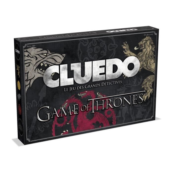 Cluedo game of thrones - version française - jeu de plateau - winning moves - mixte - dès 12 ans