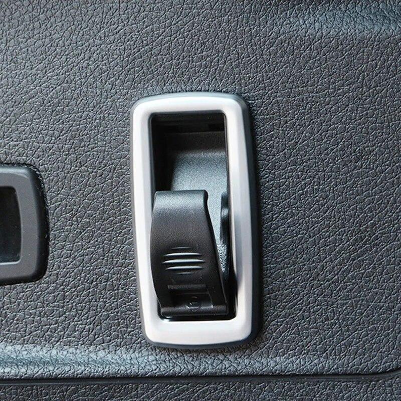 2PCS Auto Rear Tail Trunk Box Hook Clasp Frame Trim Cover Sticker Interior Decoration Car Accessories For BMW 2 Series F45 F46