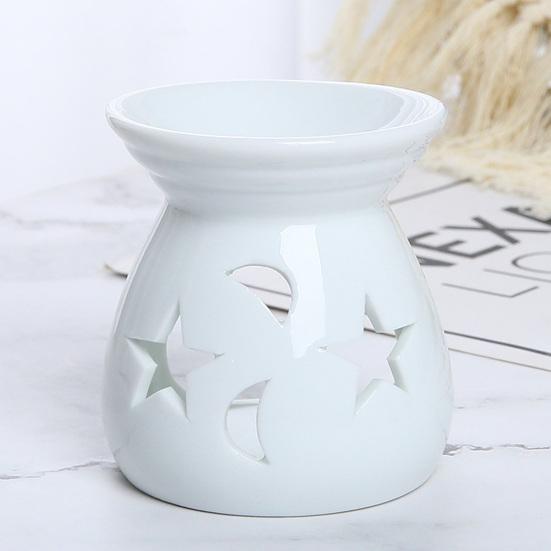 Scalda cera ceramico Diffusore di oli essenziali Portacandela a lumino Piccolo Brucia incenso da scrivania per Decorazione Casa Camera da letto