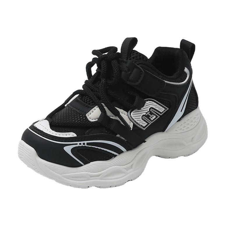 Girls breathable sneakers 2025 autumn new children's shoes boys casual mesh dad shoes girls classmates