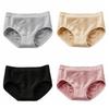 5PCS Cotton Crotch Seamless Briefs Panties Women Underwear Comfortable Simple Underpants  Gift