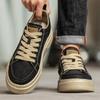 Fashion New Shoes for Men Leather Casual Shoes Trend Flat Skateboard Shoes Fashion Cool Lace-up Sneaker