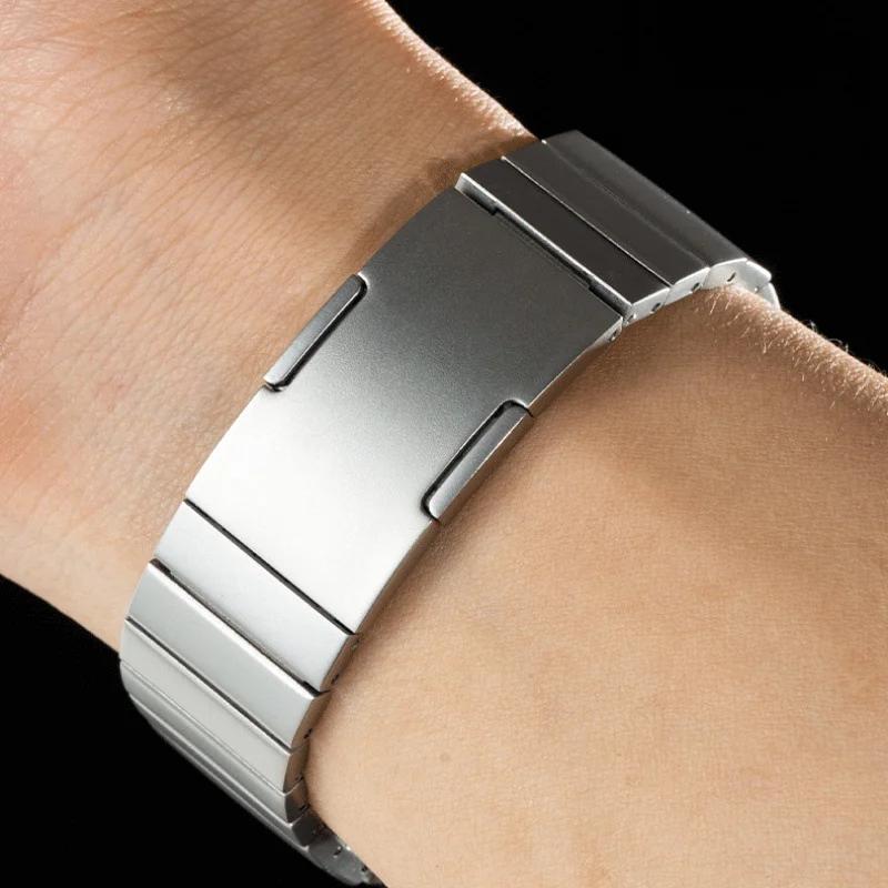 Oryginalny Metalowy Pasek Tytanowy Bez Szpar Dla Huawei Watch GT6 Pro 46mm Luksusowa Bransoleta Dla Huawei Watch GT 6 46mm Specjalistyczny Pasek Zegarkowy Z Szybkim Zapięciem