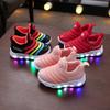 Neueste Mode Kinder LED Schuhe Leuchtende Sneaker Für Baby Mädchen Rutschfeste Leuchtende Schuhe Jungen Atmungsaktive Abriebfeste Sneaker