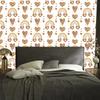 Rainbows and Butterflies Boho Orange Wallpaper for Living Room and Bedroom 50x1000