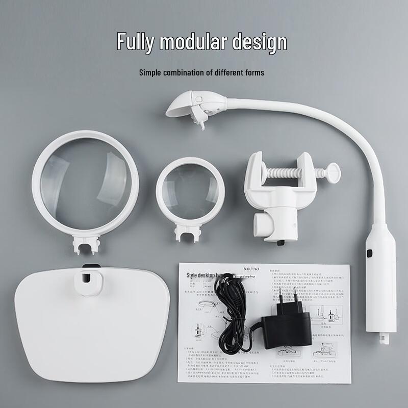 

OEING LED Magnifying Desk Lamp with Clamp