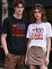 Unisex T Shirt 100 Days Of Awesome Print Casual Comfortable Soft Tops Tees