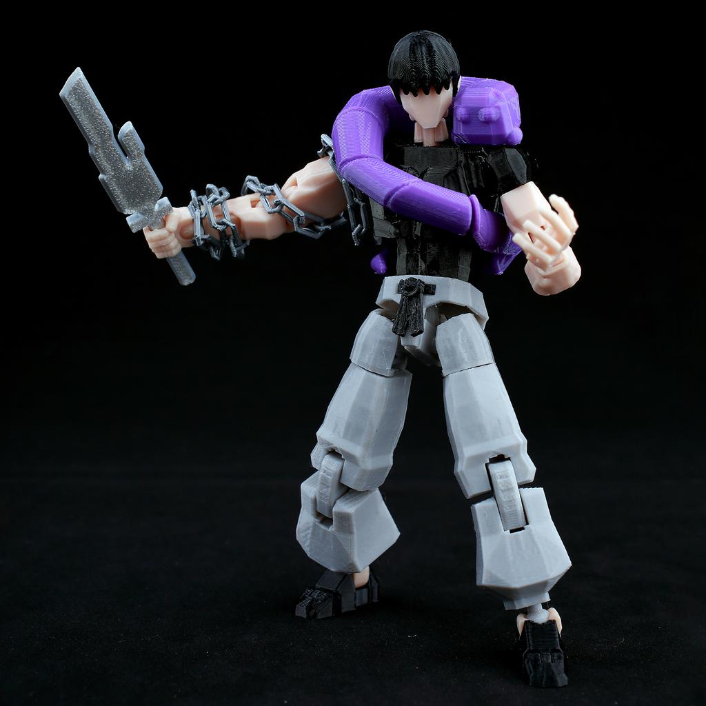 3D-gedrucktes Spielzeug Jujutsu Kaisen Actionfiguren Toji Fushiguro Dummy 13 Mehrgelenkig Posenfähig Formwandelnder Dummy 13 Anime-Modell Kinder