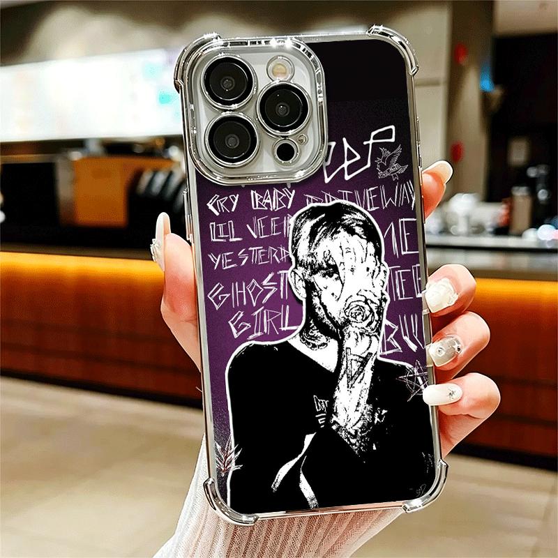 Lil Peep Hellboy Liebe Beschichtung Handyhülle Für Iphone 16 17 Pro Max Air 16E 14 15 Plus 12 13 Mini Anti-Fall Airbag Abdeckung