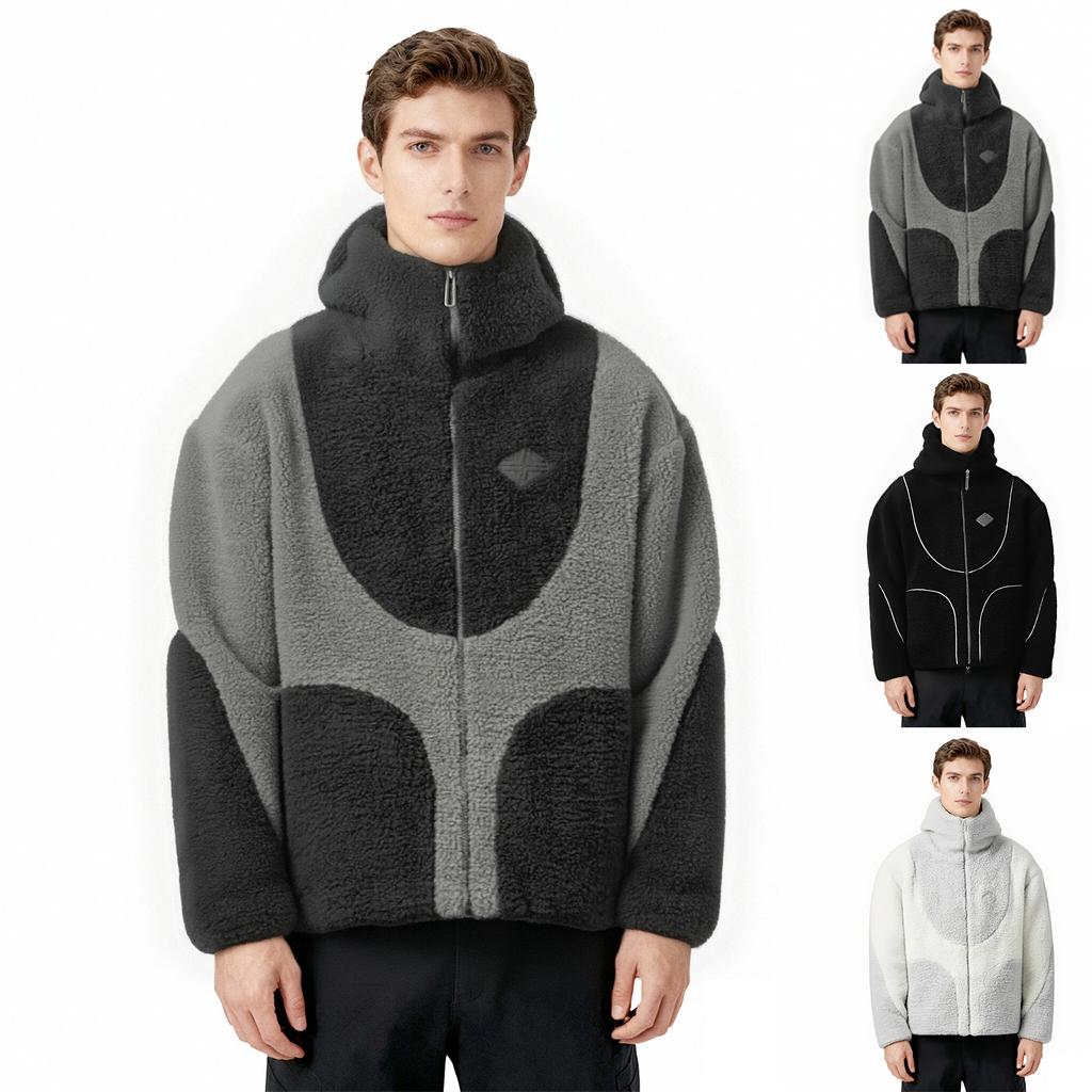 Men's Casual Fashion Hooded Fleece Jacket