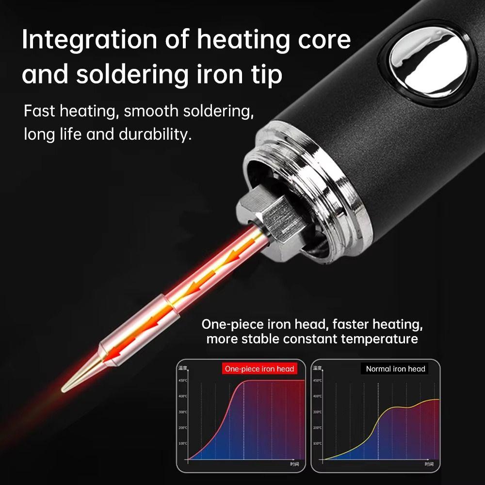 Plug and Play Electric Soldering Iron Fast Heat Conduction Wireless Soldering Iron  Welding