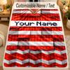 Flannel BlanketMinecraft Custom Name Text Personalized Soft Warm Throw Blanket Home Decor Gift