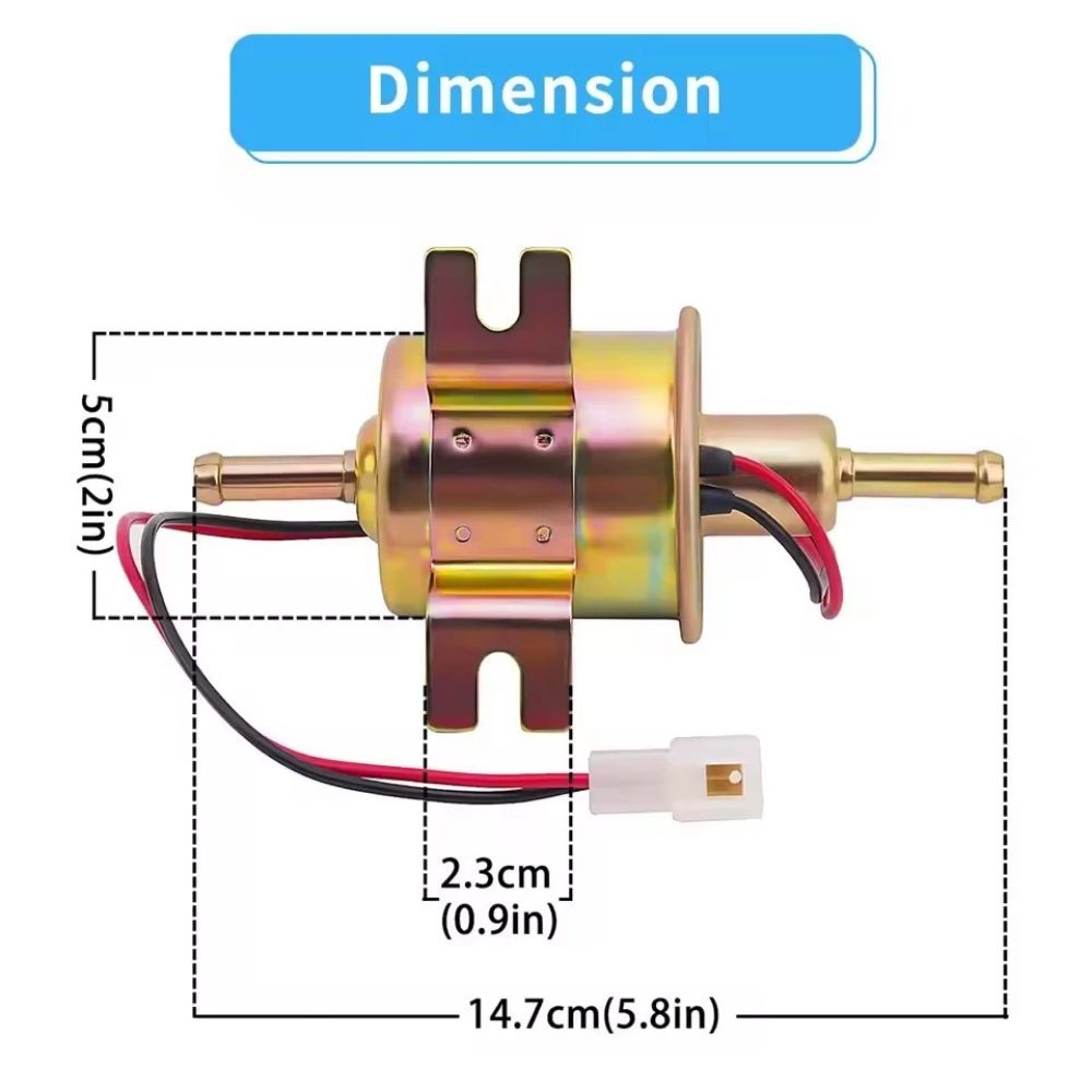 12V Electric Fuel Pump Engine Parts Electric Fuel Injection Pump Transfer Pump  Motorcycle