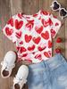 Abbigliamento Bambina Estate T-shirt con Stampa 3D Grafica Gatto Kawaii Vestiti per Bambine Esterni Manica Corta Casual Top per Bambine