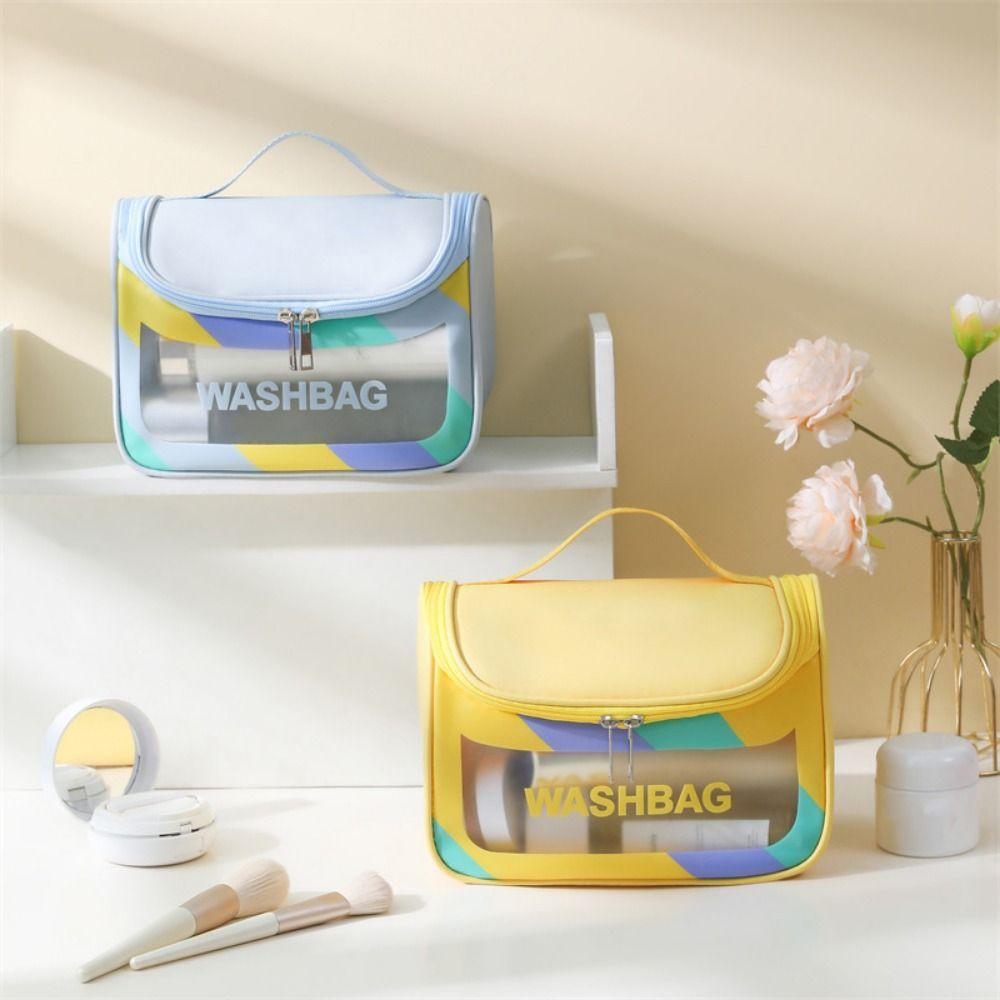 

PVC Women s Cosmetic Bag Waterproof Toiletry Washbag Simple Handbag Ladies Style 13