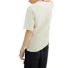 Coach FW24 Solid Color Round Neck Pullover Short Sleeve T-Shirt Men Tops Cream CU383-CRM